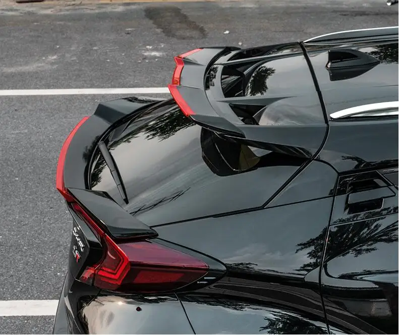 

ABS PAINT CAR REAR WING TRUNK LIP SPOILER FOR Toyota C-HR CHR 2016 2017 2018 2019 ROWEN STYLE