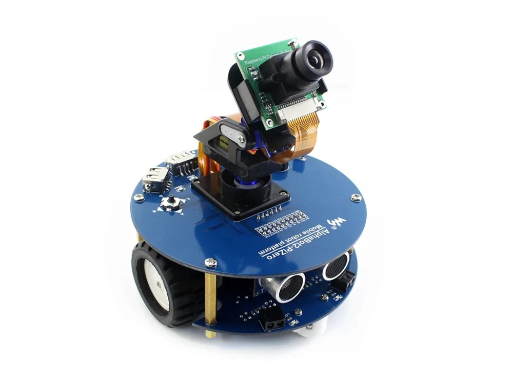  AlphaBot2 robot building kit for Raspberry Pi Zero WH IR control include RPi Zero WH Camera Micro S