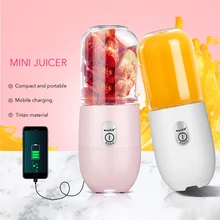 Portable Usb Electric Juicer Machine Baby Food Soy Milk Orange Lemon Juicer 350ML Student Portable Mini Blender Juice Dispenser portable electric juice cups home mini juicer handheld food supplement juice machine charge