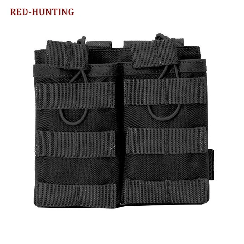 Airsoft Military Paintball Gear Tactical MOLLE Double Open Top Mag Pouch M4/M16 Magazine | Спорт и развлечения