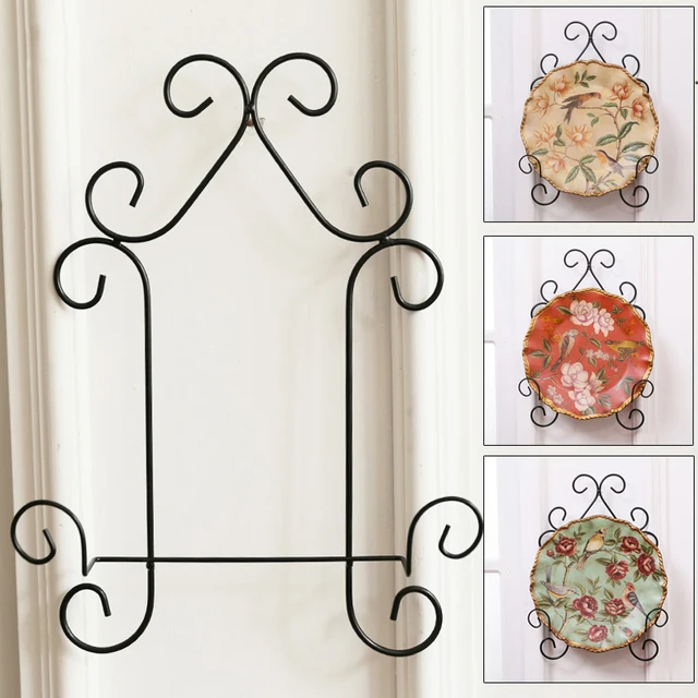 Decorative Home Decor Wall Rack for Plates and Artwork Metal Kitchen