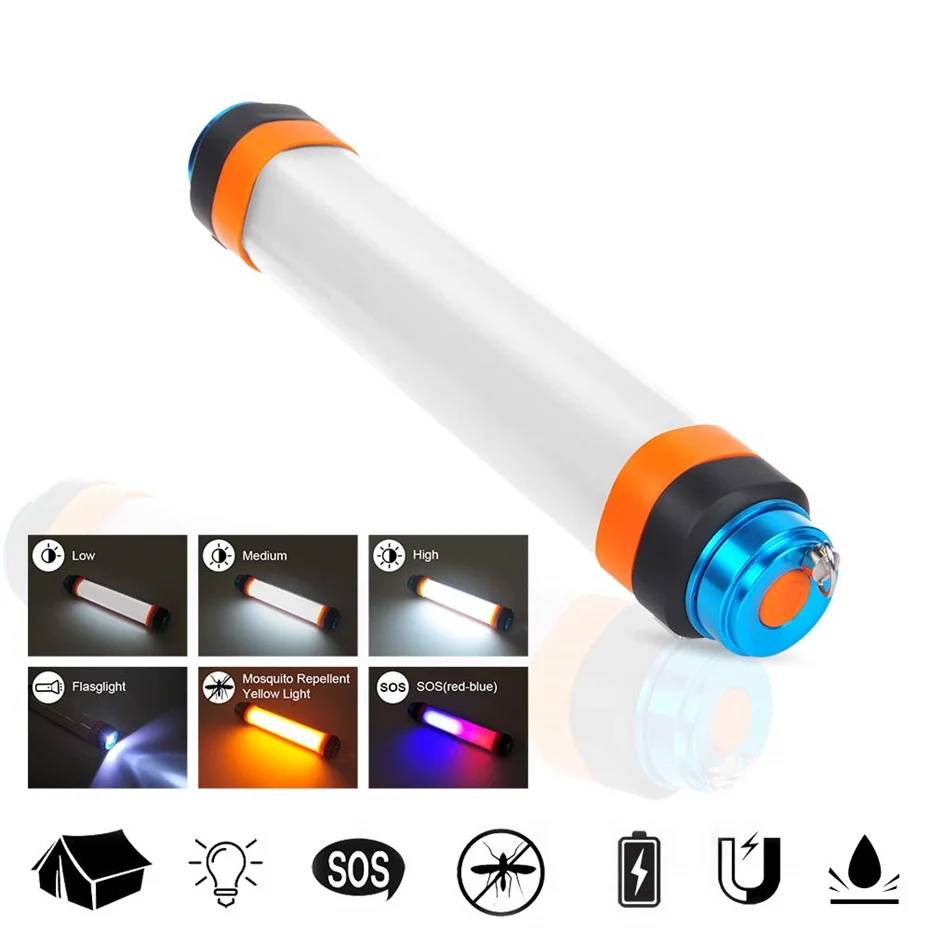 

Powerful LED Flashlight USB Rechargeable Portable LED Torch Work Lamp Magnetic Lanterna Waterproof Camping Lantern Night Light
