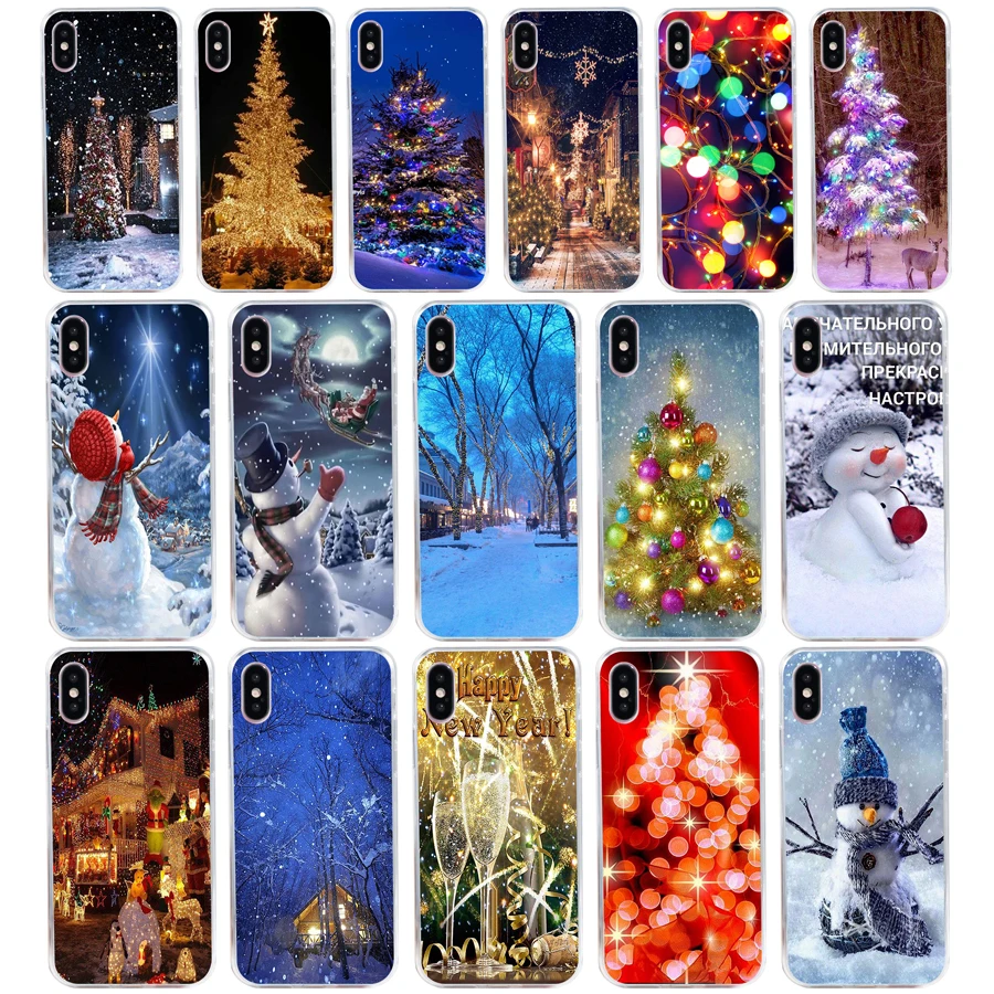 39Sd Christmas Lights Gift Custodia Morbida In Silicone Tpu Cover Per Iphone 5 5S Se X Xr Xs Max Case