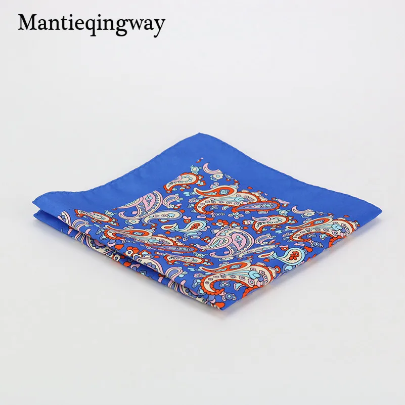 Mantieqingway Свадебная вечеринка платок Бизнес полиэстер Шелковый цветок и Paisley Pocket Square 34 см большой Hanky Интимные аксессуары Полотенца