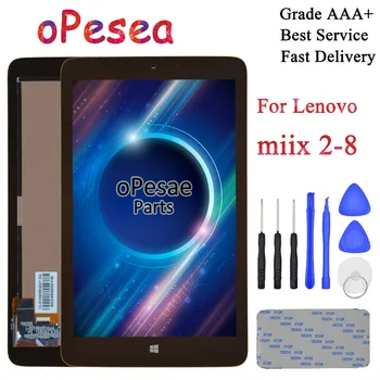 

oPesea For Lenovo Miix2 Miix 2 8 MIIX2-8 Tablet PC LCD Display Panel Touch Screen Digitizer Glass Assembly With Frame