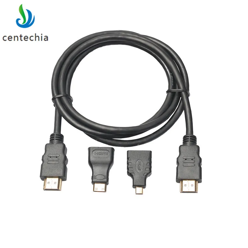 Высокоскоростной кабель-переходник Centechia 1 5 м 3 в с HDMI на Mini/Micro для цифровых