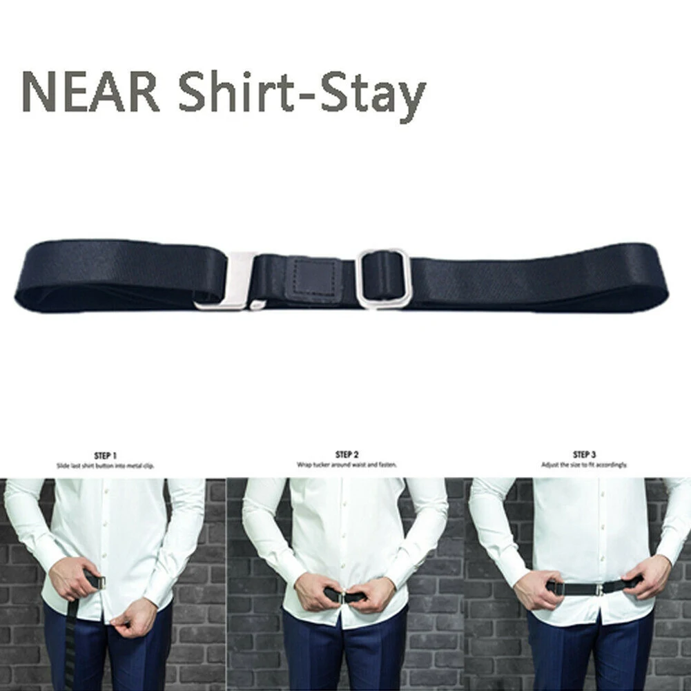 

Practical Belt Strap Band Tucked Shirt Stay Slim Sturdy Men Women Elastic Chinlon Waist Universal Anti Slip #5