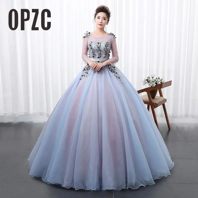 High Quality Organza Girls Colored Wedding Dress 2018 New Fashion For