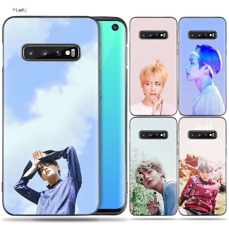 

Silicone Case Coque for Samsung Galaxy S8 S9 S10 Lite Plus S10e 5G S7 Edge S8+ S9+ S10+ Note 8 9 Bangtan Kim V Taehyung