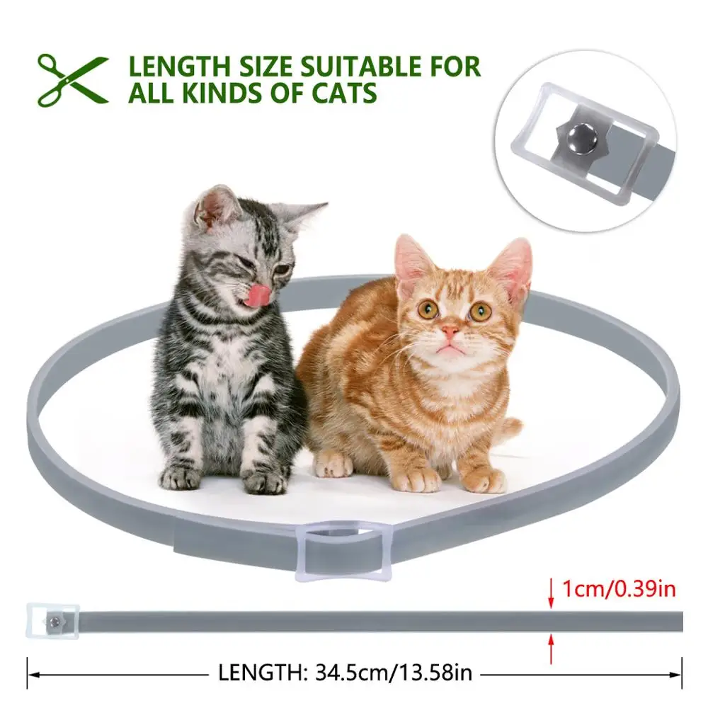 Dewel Cat Collar Anti Tick Dogs Small Flea Collar Mosquitoes Waterproof Pets Accessories for Cat 8 Months Protection Dewel Cat Collar Anti Tick Dogs Small Flea Collar Mosquitoes Waterproof Pets Accessories for Cat 8 Months Protection