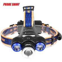 Супер фары 8500Lm XML T6+ 2R5 3 светодиодный Перезаряжаемые 18650 налобный фонарь 170420