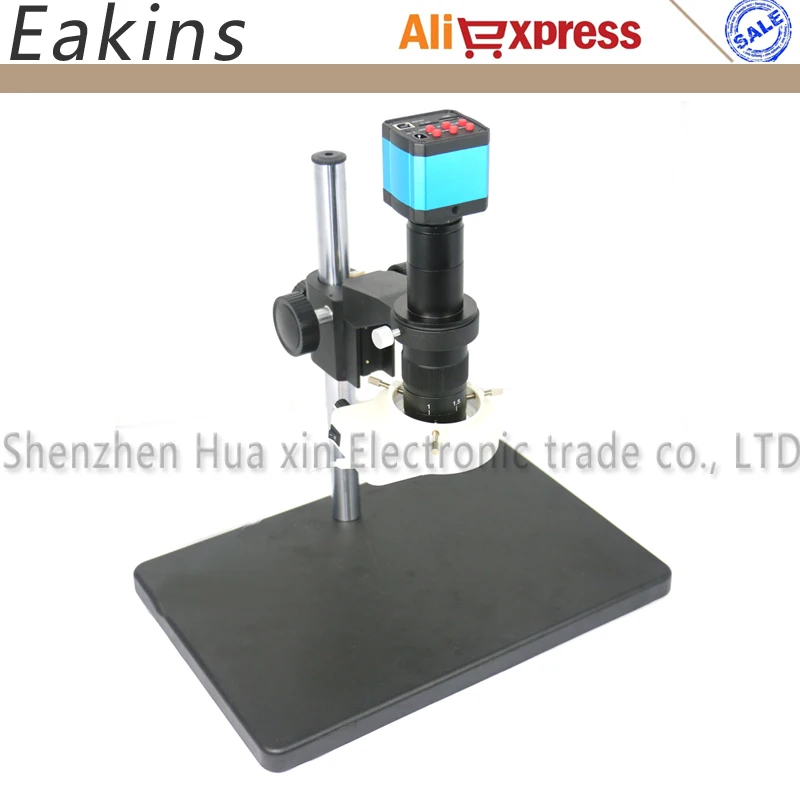 

14MP HDMI USB Digital Industry Video Digital Electronic Microscope Camera set+Big Boom Stand+180X/300X C-MOUNT Lens+56 LED Light