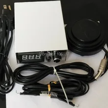 Дизайн из нержавеющей стали двойной цифровой lcd татуировки питания с Круглым Черным фиксатор для педали шнур для запасы для набора для татуировок