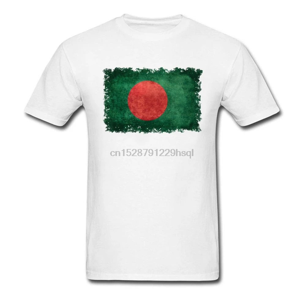 Camiseta de algodón de estilo Vintage de la bandera de Bangladesh para hombres Tops camisetas moda Día de la madre cuello camisas de - AliExpress