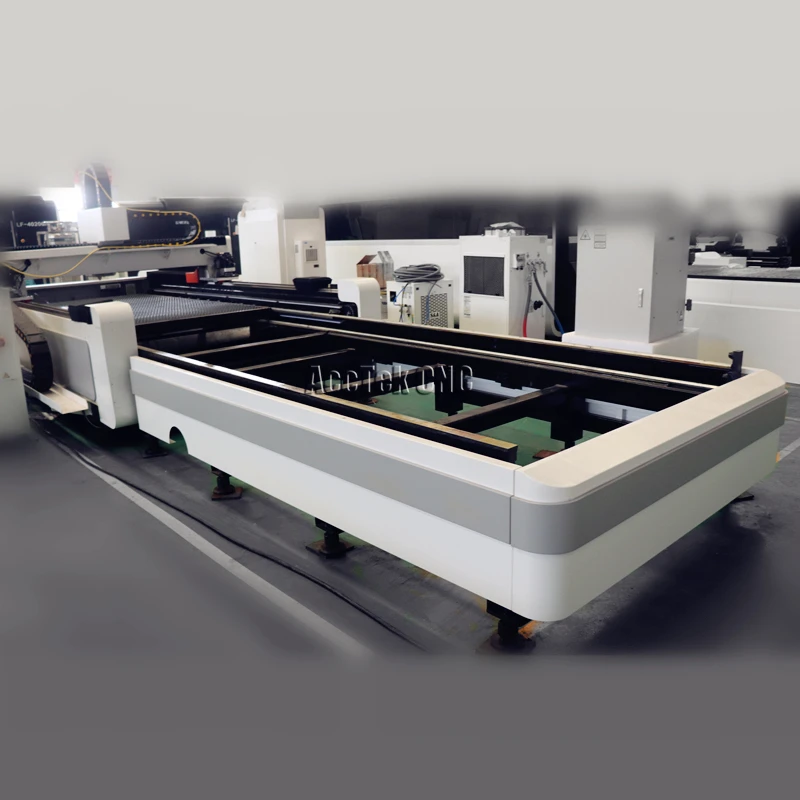 Сверхмощная Структура cnc волоконно лазерный станок для резки с японским