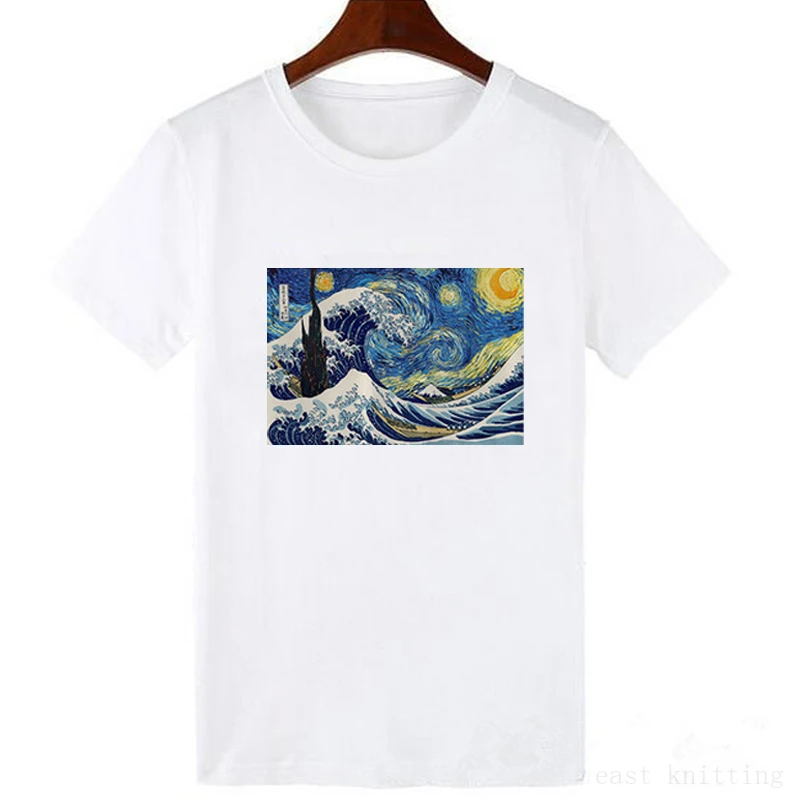

Fashion Print Female T Shirt Summer Cotton Modal Casual Aesthetic TShirt