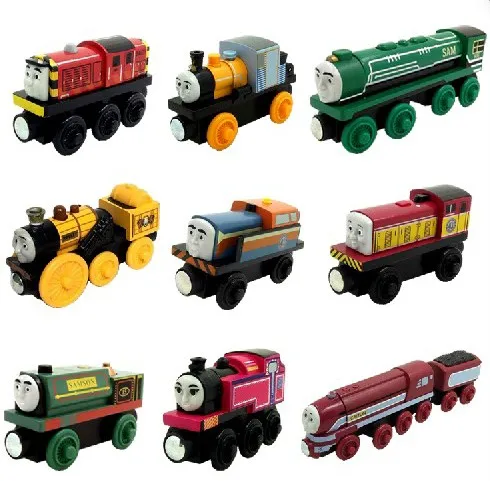 

Ashima Bash Dash Rocket Wooden Locomotive Train Compatible with Brio Wooden Train Railway Model Car for Children