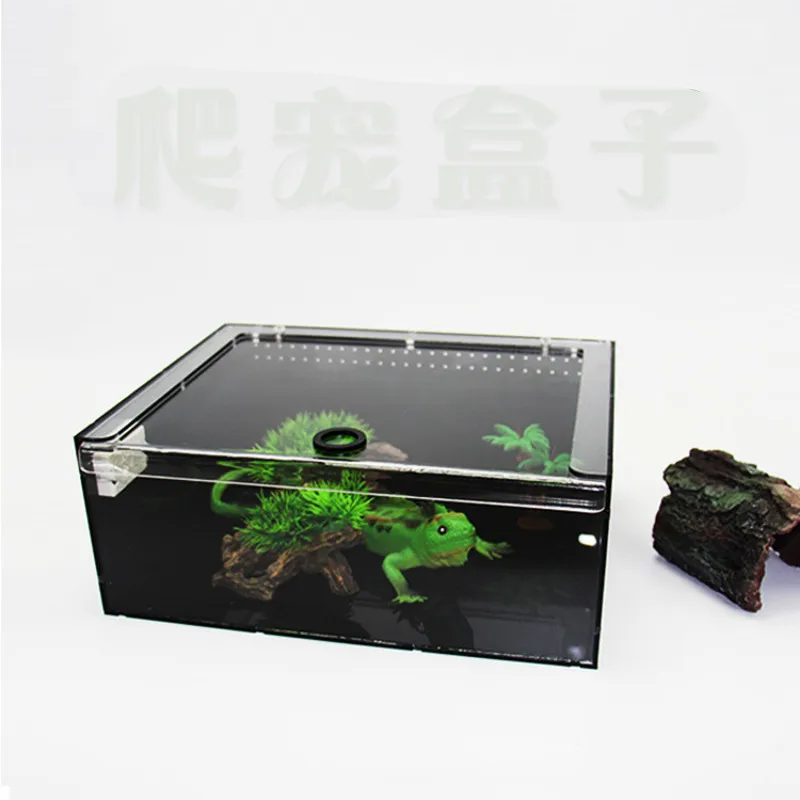 

1 Pcs 12*30*23 Transparent Terrarium Reptile Living Box Reptile Terrarium Scorpion Spider Ants Chameleon Lizard
