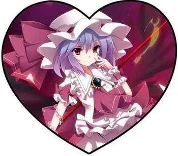 

Touhou Project Anime Remilia Single Sided Pattern Fabric Heart Pillow #36101