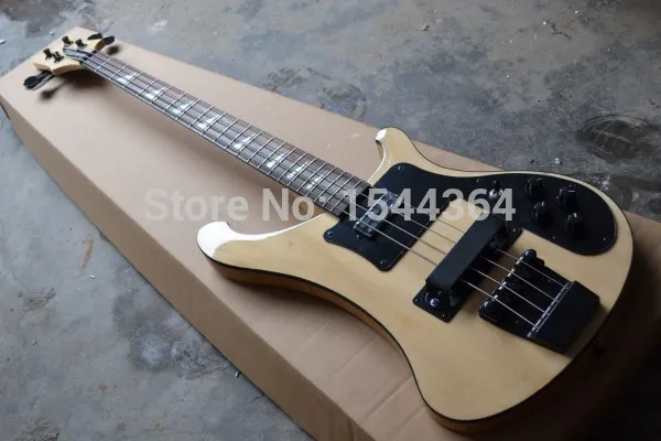 

Natural wood color WITH 4 string bass Electric guitar Shipping free !do OEM service