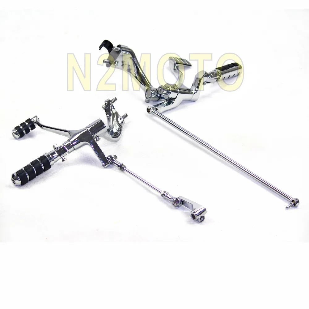 Chrome Forward Controls Complete Kit Pegs Levers & Linkage for 2004