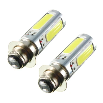 

1 Pair PX15d H6M 5 COB LED Fog Light Head Lamps Motor Bike Indicator Bulb Car
