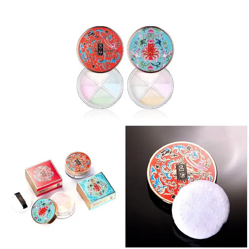 4 цвета Forbidden City Loose Powder гладкая установка управления маслом пудра для макияжа MV99