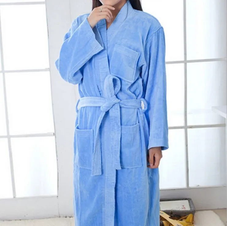 Women\'s Mid-Calf Cotton Sleep Lounge Robes RBS-D RB27 1