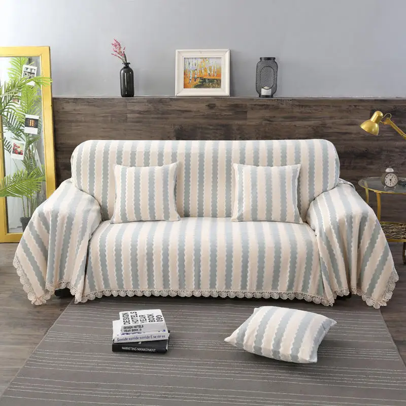 

Slipcover Chenille Jacquard Sofa Covers eurocovers for sofa Thicken Dust cover Simple Style Lace Sofa Towel 1/2/3/4-seater 2019