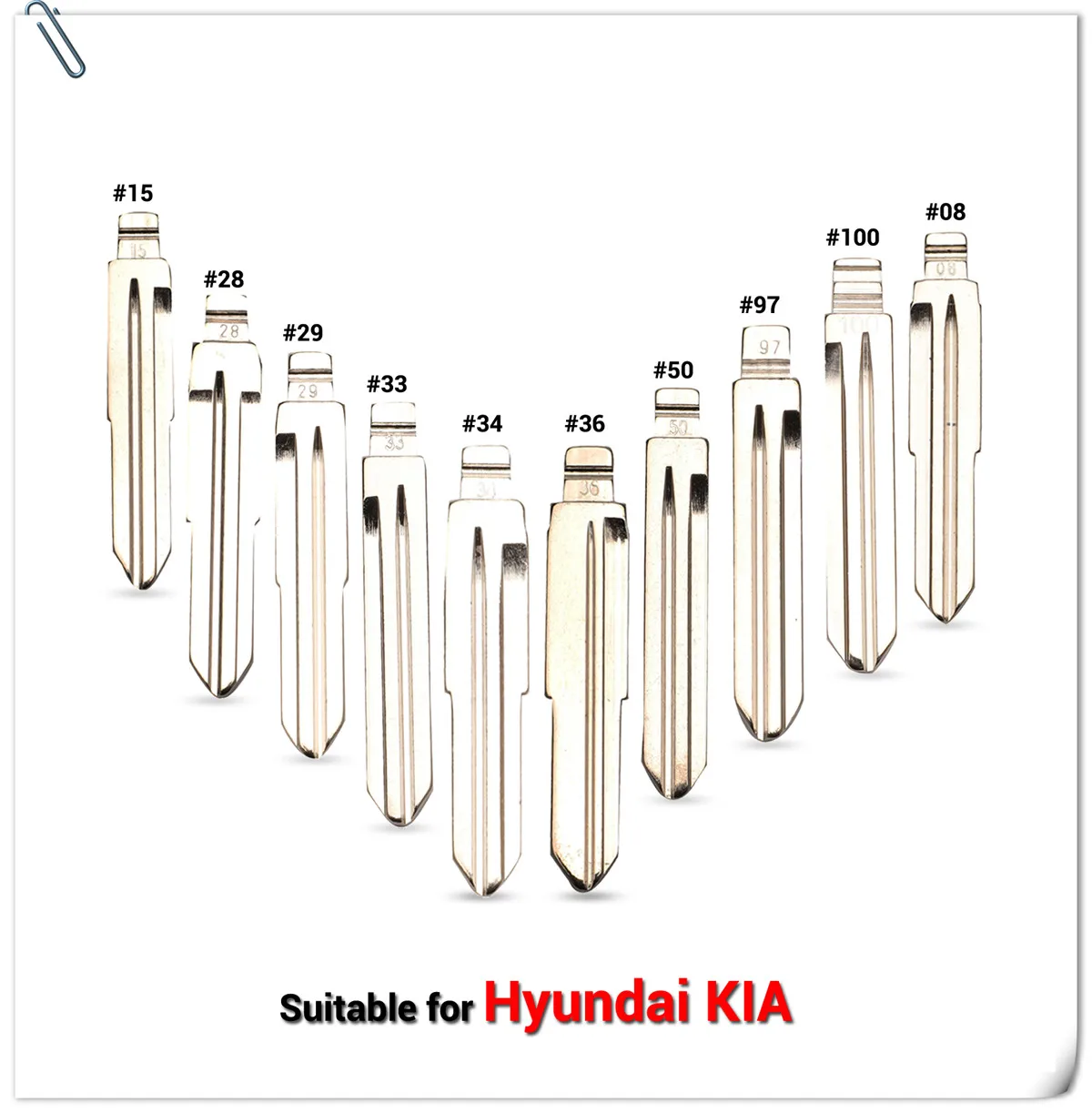Keyforkess 15 pezzi chiave vuota per Hyundai Tucson Getz Matri Sonata Santa fe fit Kia HYN14RFH KD Flip Blade 08 15 28 29 36 50 97 33 # - HTB1BfNAd8OD3KVjSZFFq6An9pXam