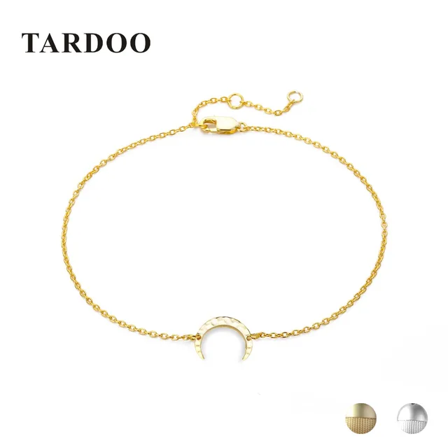 Tardoo Gold Moon Bracelets 925 Silver Crescent Trendy Charm Bracelet Tardoo Gold Moon Bracelets 925 Silver Crescent Trendy Charm Bracelet Women Fine Jewelry Simple Chain