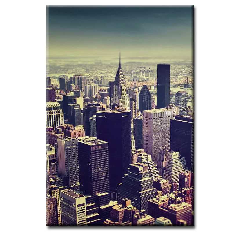 

Factory wholesale City architecture landscape Painting Custom Canvas Print On Canvas Printing Wall Pictures Home Decoration