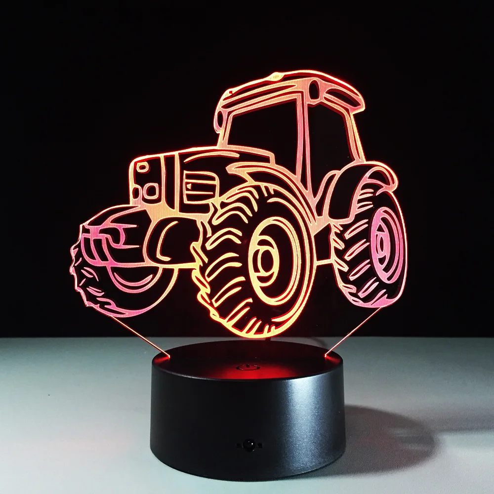 Motor Tractor Car 3D Deco Light 8