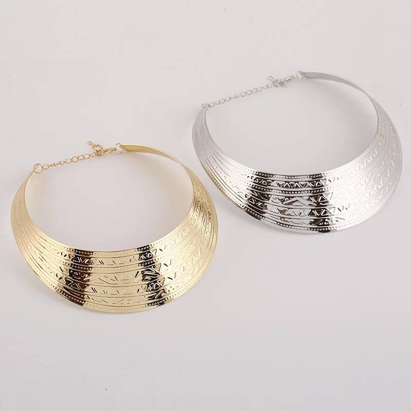 Fashion Jewelry Wide Punk Necklaces Charm Party Necklace Chain Luxury Choker Collar Necklace For Women Collier Femme women jewelry metal choker necklace velvet choker necklaces lace choker necklaces