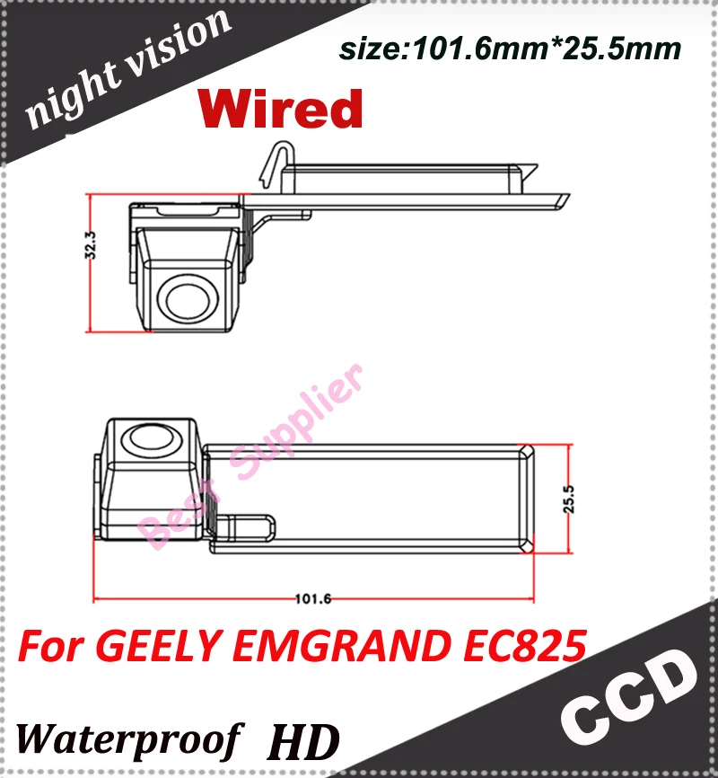 

CCD HD car rear camera for GEELY EMGRAND EC825 parking system backup viewer reversing car security camera