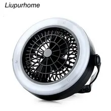 Многофункциональный портативный походный фонарь для кемпинга Открытый водонепроницаемый USB Перезаряжаемый светодиодный вентилятор освещение крепление палатки аварийная лампа MYC