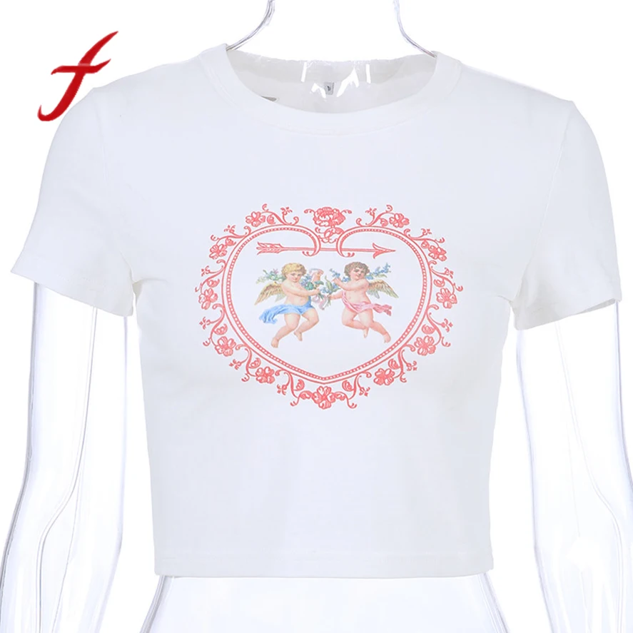 

Summer Casual Shirts Summer casual out women's clothing Casual Short Sleeve Turtleneck Print Short Tops T-Shirt graphic tees