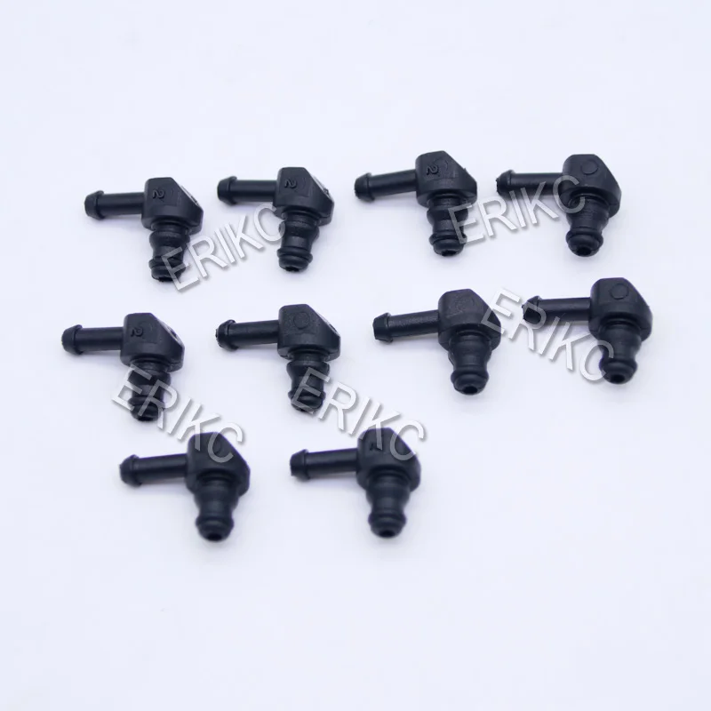 

ERIKC Common Rail Injector Return Oil Backflow Pipe Connector L Type Plastic Tee Joint for Bosch 110 Series Injector 10pcs/Bag