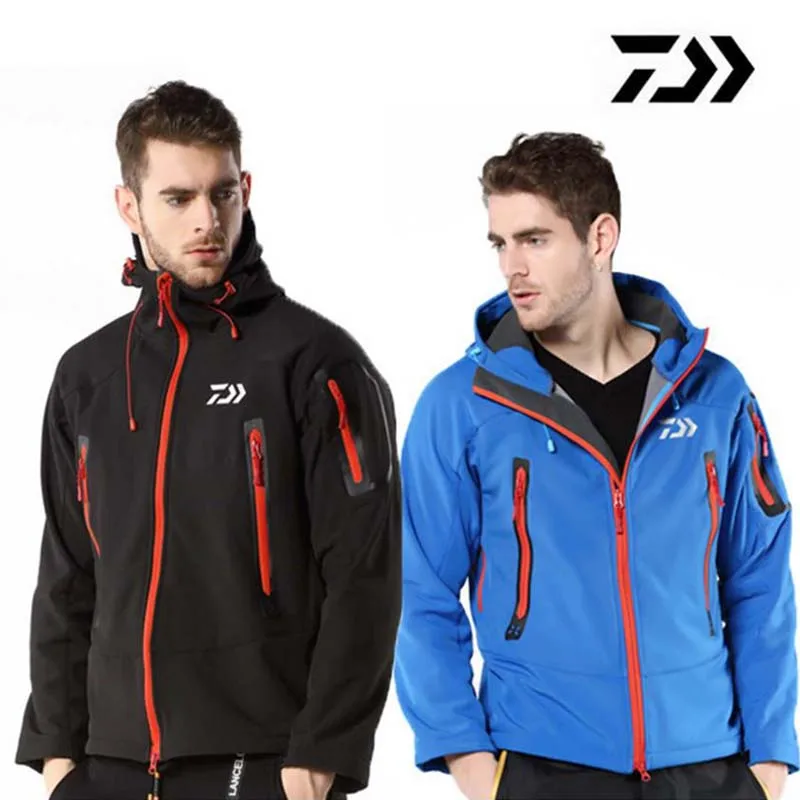

2017 New Winter Fishing Clothes Jacket Waterproof Windproof Outdoor Fleece Warming Mountaineering Set Soft Shell Wool Jacket