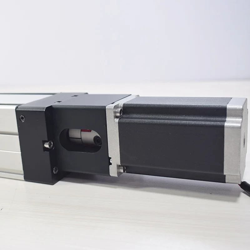 Cheap closed type dust-proof ball screw linear module with motor effective stroke 500mm