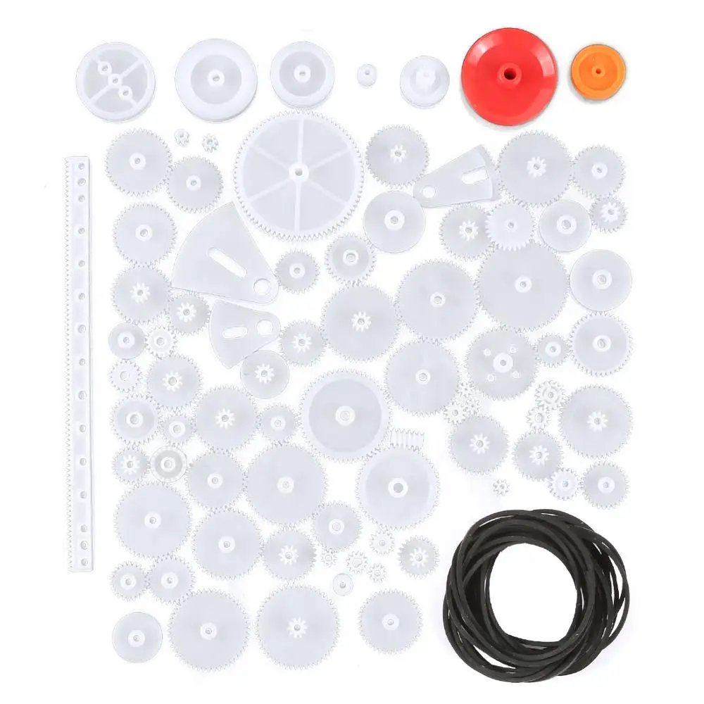 

81 Types Not Repeating Plastic Gear 0.5 Modulus Rack Reduction Gear Box DIY Model Accessories F17630