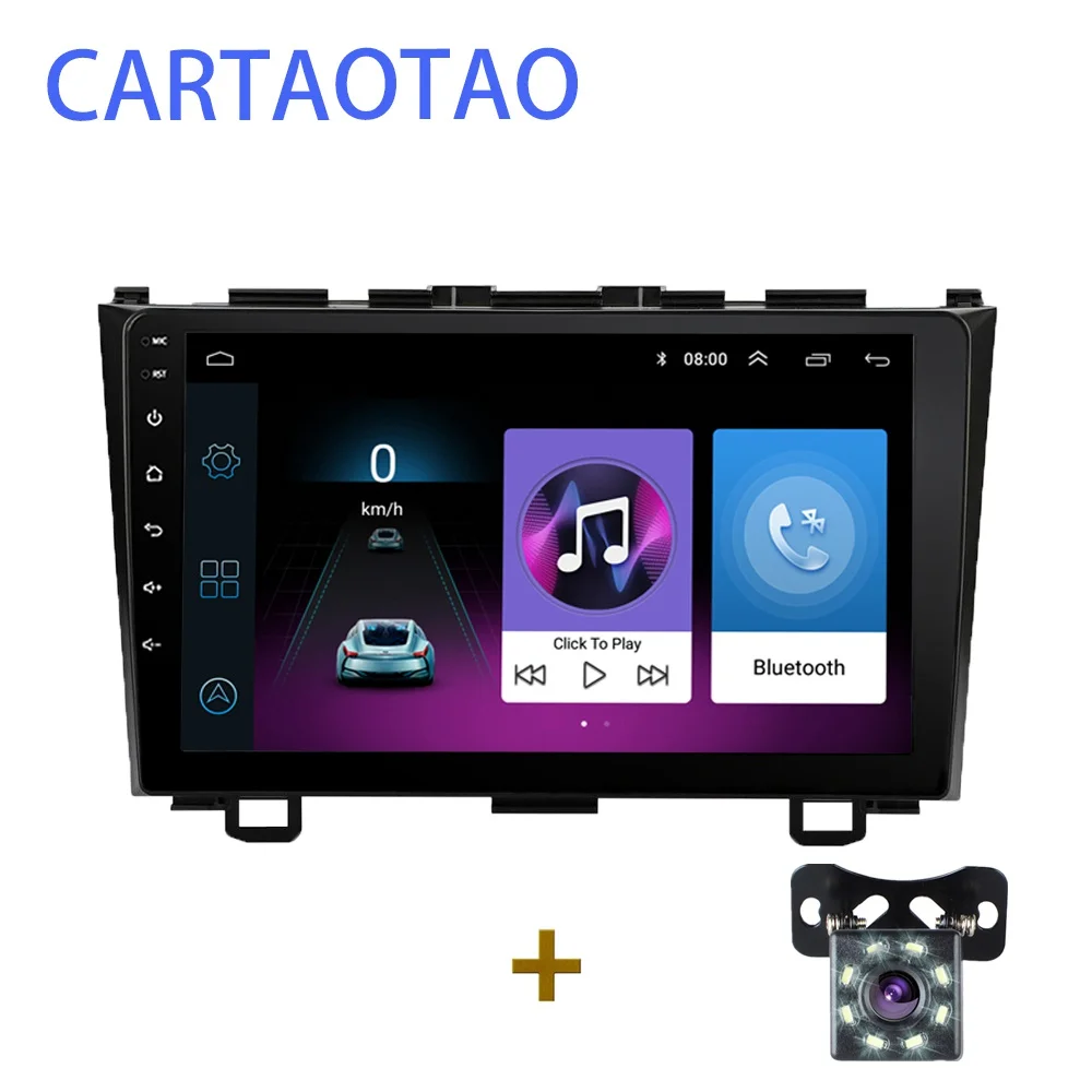 2din Android 8,1 автомобильный DVD мультимедийный плеер для Honda CRV CR-V 3 2006 2007 2008 2009 2010 2011 WiFi стерео navi gps BT 1024*600 - Цвет: G-ZS-CRV-SXT