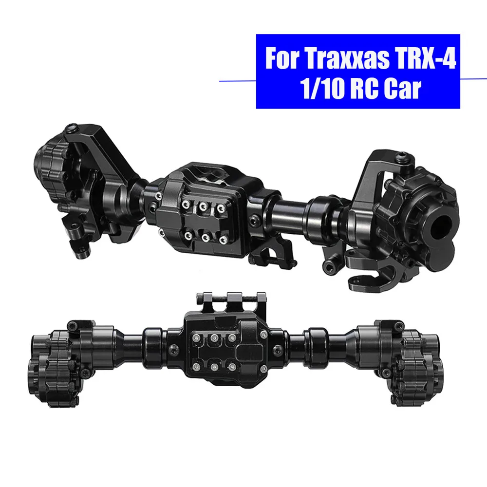 

Front Rear Portal Axles Housing CNC Aluminum For Traxxas TRX-4 RC Crawler Car Black Aluminum Alloy Weight Anodized Surface