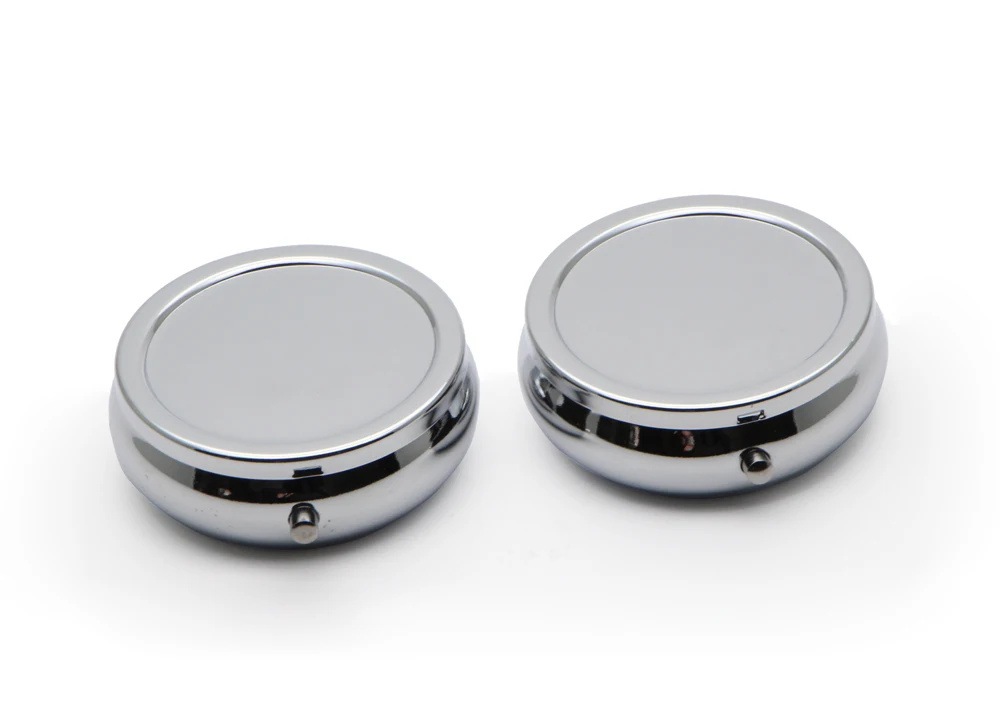 NEW Pill boxes DIY Silver One Compartment Portable Engravable Chrome Purse Jewellery Organizer Container #PY01S | Красота и здоровье