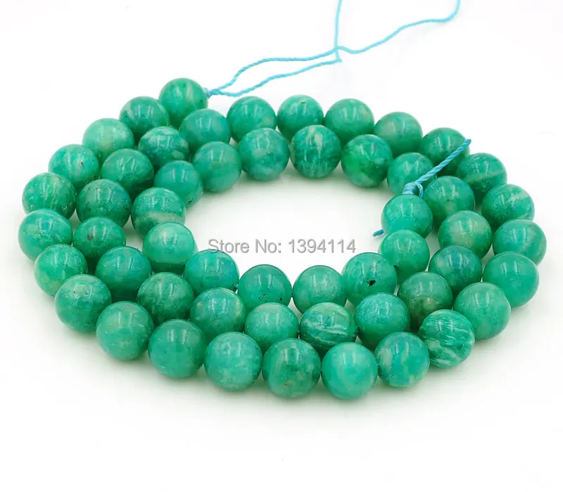 

Natural Russian Amazonite Round Beads Strand For Making Bracelets Or Necklaces Jewelry Approx 16 Inches