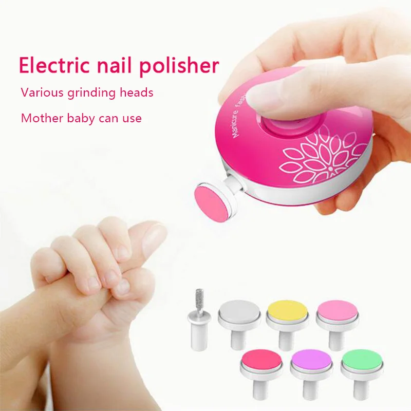 

Trimmer Polishing Machine 5 in1 Electric Nail Art Machine Infant Baby Nail Care Manicure Pedicure for Nail Care Clipper Cutter