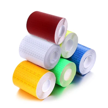 

1PC Car Night Driving Waterproof Warning Tape Wide Stickers Body Reflective Safety Stickers Car Exterior Accessories Auto Parts