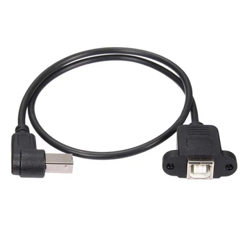 

USB 2.0 B Male to USB B Female Socket Printer Panel Mount Extension Cable 50cm