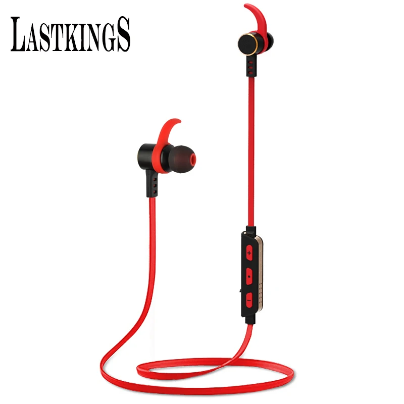 Lastkings bluetooth earphone for phone with mic microphone wireless headphones super bass stereo headset sport waterproof