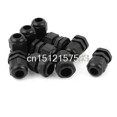 10pz PG9 Nero IP68 Plastica Pressacavo Impermeabile Connettore 4-8mm